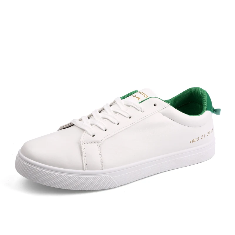 green st475 Новые белые черные туфли обувь для мужчин модные мужские повседневные уличные мужские туфли из искусственной кожи брендовая мужская обувь ST473 - Цвет: green st475