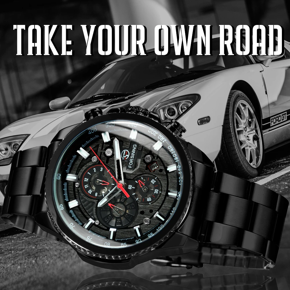 FORSINING армейские часы Для мужчин Механические Спорт на открытом воздухе s лучший