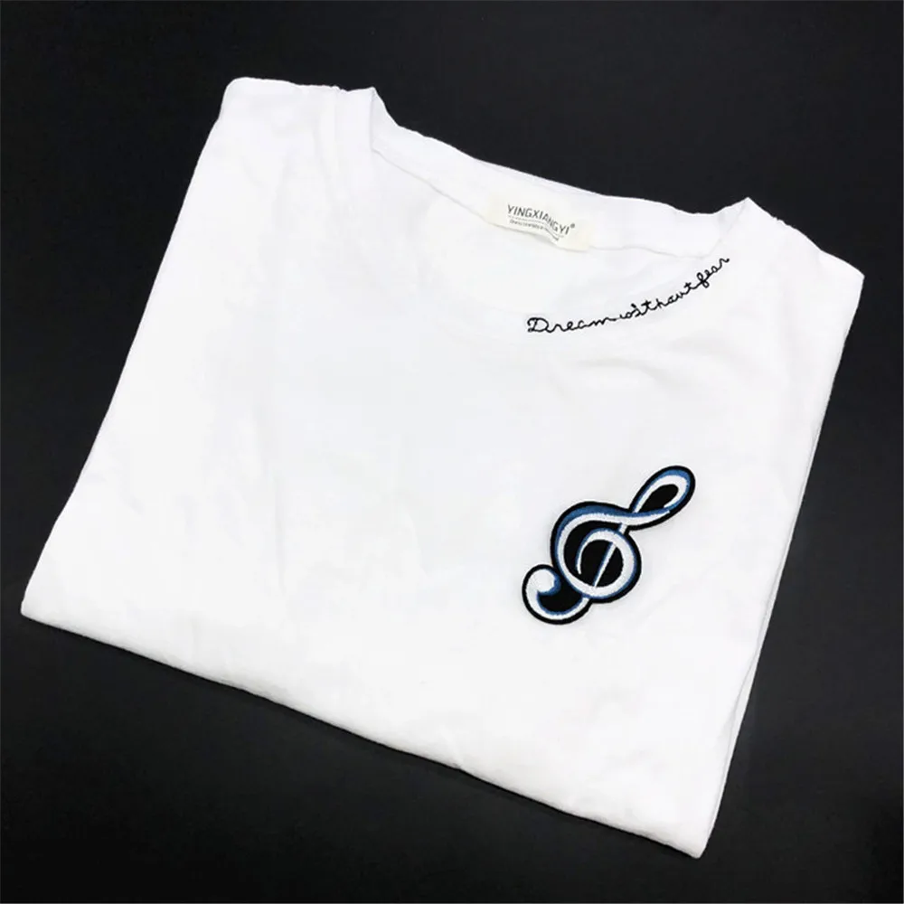 Maxsin 1 шт. нашивки для гарнитуры и музыкальных нот одежды платья вышивка макияж