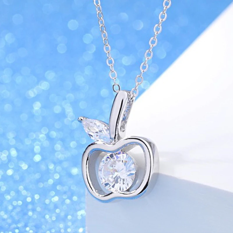 Цепочка с подвеской в виде яблока Женская креативное ожерелье Ювелирное