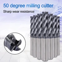 1 pcs set discount price cutting hrc50 4 flute 4mm 5mm 6mm 8mm 12mm alloy carbide milling tungsten steel milling cutter end mill
