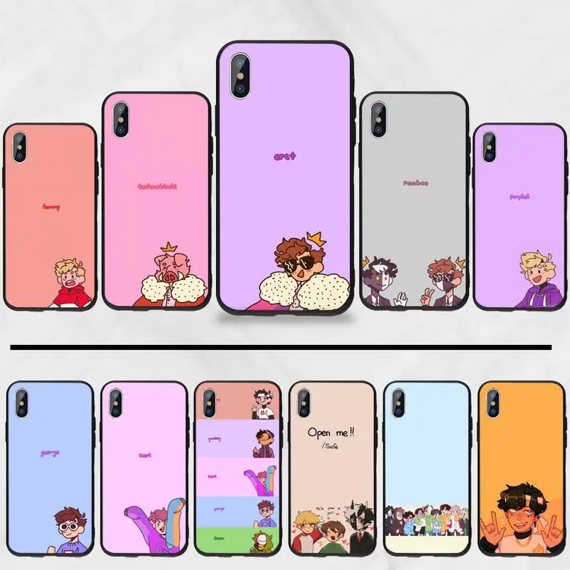 

Dream Smp Phone Case for iPhone 11 12 13 mini pro XS MAX 8 7 6 6S Plus X 5S SE 2020 XR Shockproof Cover Coque