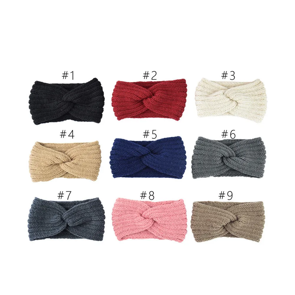 

Women's knitted headband crochet winter warmer lady hairband Hair Band headwrap