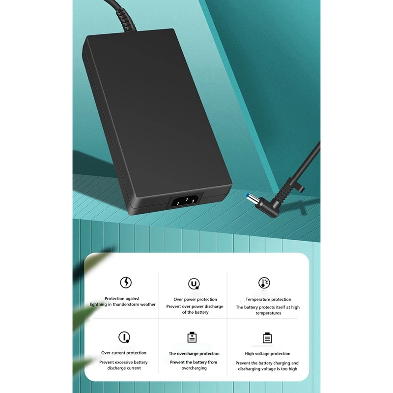 

200W 19.5V/10.3A Laptop Charger 4.5X3.0mm 2.7M Power Adapter for HP Shadow Elf 3/4/5Th Pro 4/5Th (EU Plug)