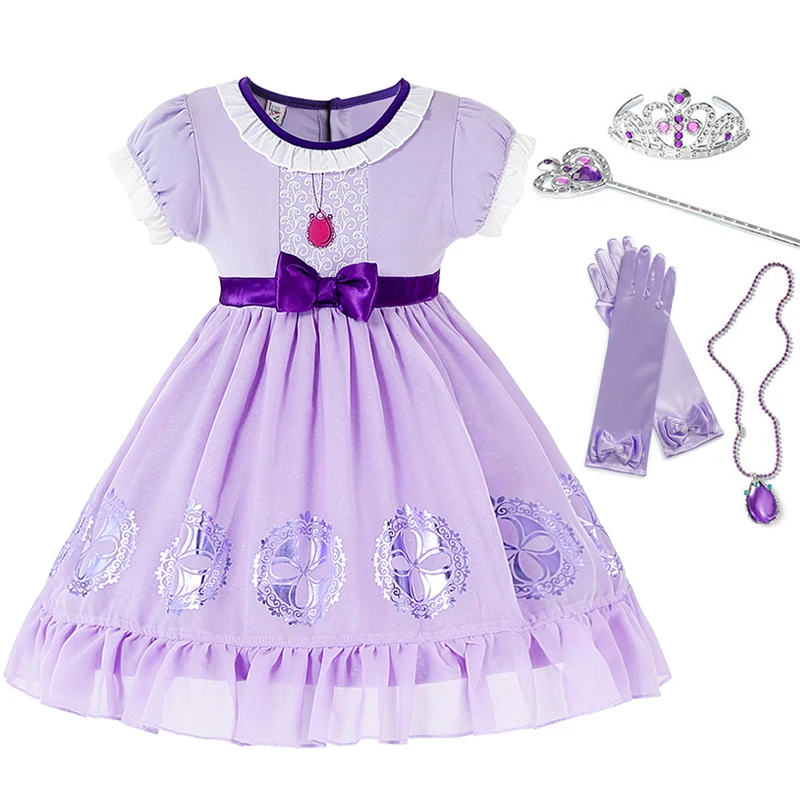 Детское платье принцессы Elza костюм для косплея Белоснежка Хэллоуин нарядная