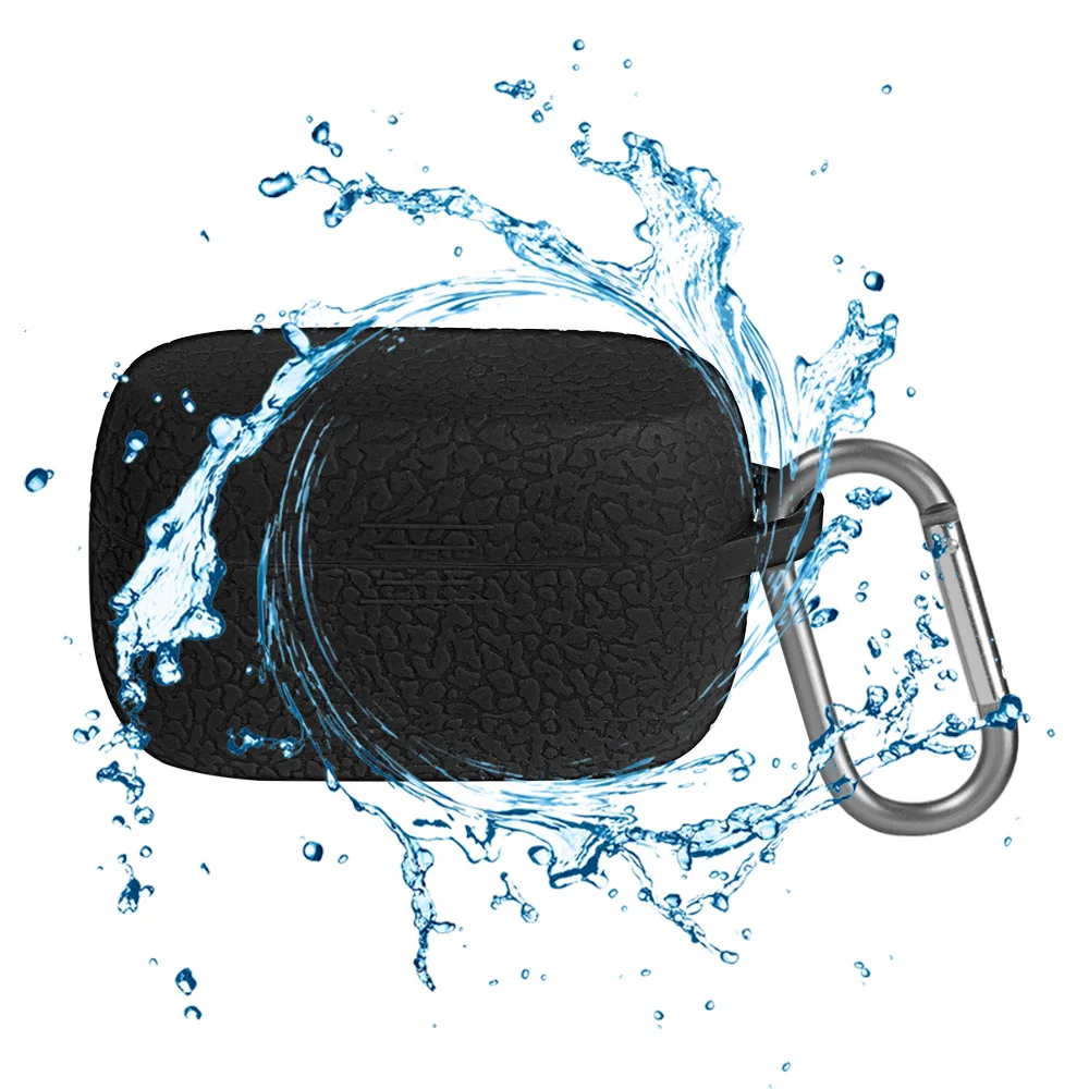 

Protective Case Travel Bluetooth Earphone Cover Soft Silicone Anti Dust Storage Shockproof Textured For Jabra Elite Active 75t
