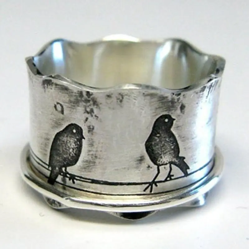 

Vintage Massive Bird Rings for Women 2021 New Arrivals Female Engagment Wedding Jewelry Accessories Gifts Dropshipping