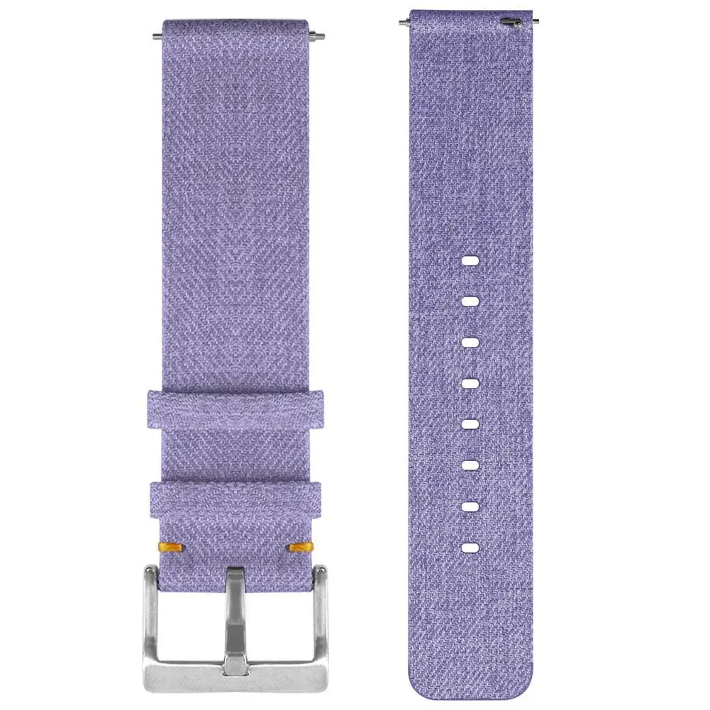 Холщовый сменный ремешок для Fitbit Versa Sport Smartband холщовый часов Ремешок с коннектор