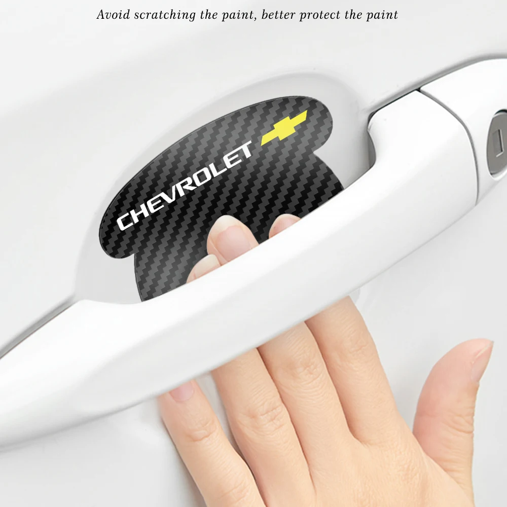 

4Pcs Car Sticker Invisible Transparent Car Door Handle Door Wrist Guard Film Scratch Protector For Chevrolet Cruze Accessories