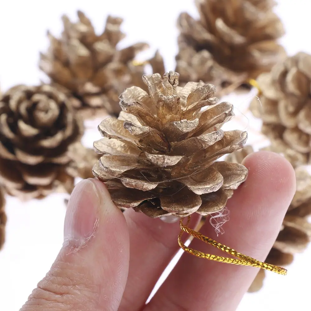 9 шт Мини Декоративные шишка сосновые шишки для Ёлочные наконечники Ваза