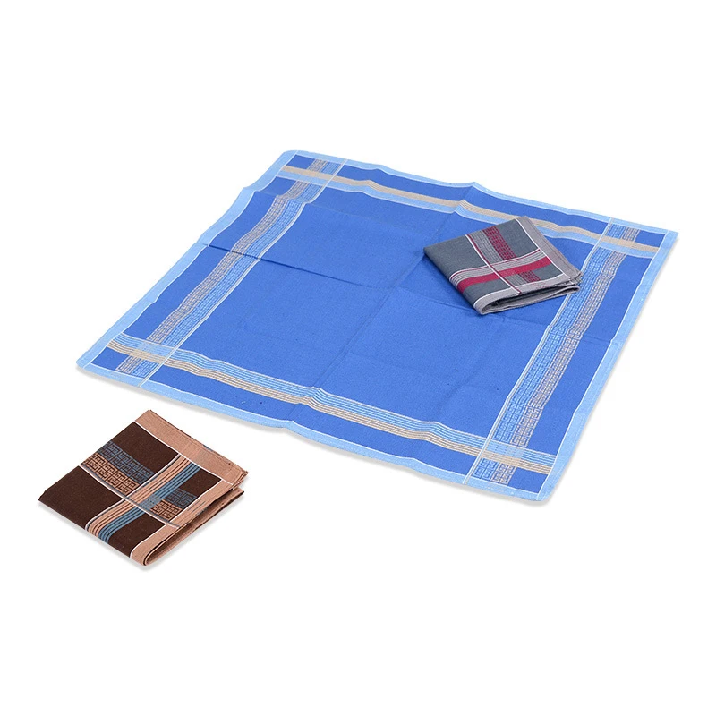 3 шт./лот квадратные клетчатые полосатые носовые платки мужские классические