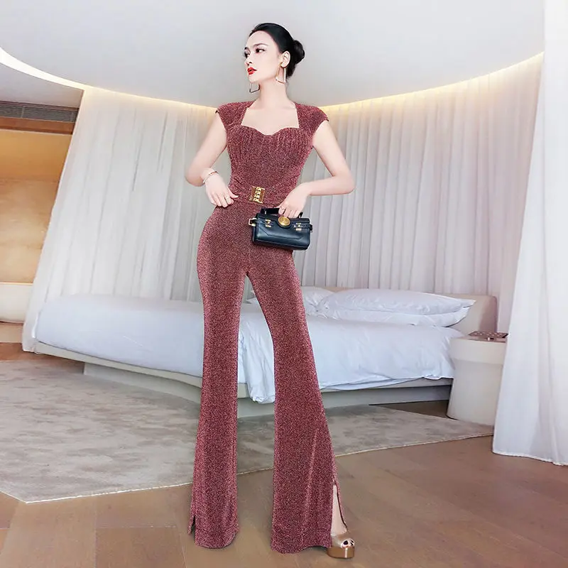 Женские высокие эластичные комплект из двух предметов 2021 сезон: весна лето