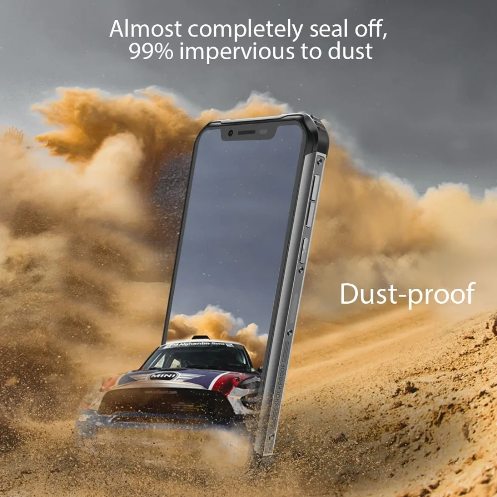 Blackview BV9600 водонепроницаемый мобильный телефон Helio P70 Android 9,0 4 Гб ОЗУ 64 Гб ПЗУ 6,2" 19:9 AMOLED 5580 мАч прочный смартфон