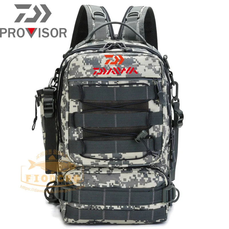 

New Dawa Luya Messenger Bag Storage Backpack Multifunctional Waist Bag Outdoor Bag Travel Sports Large Chest Fishing Rod Bags