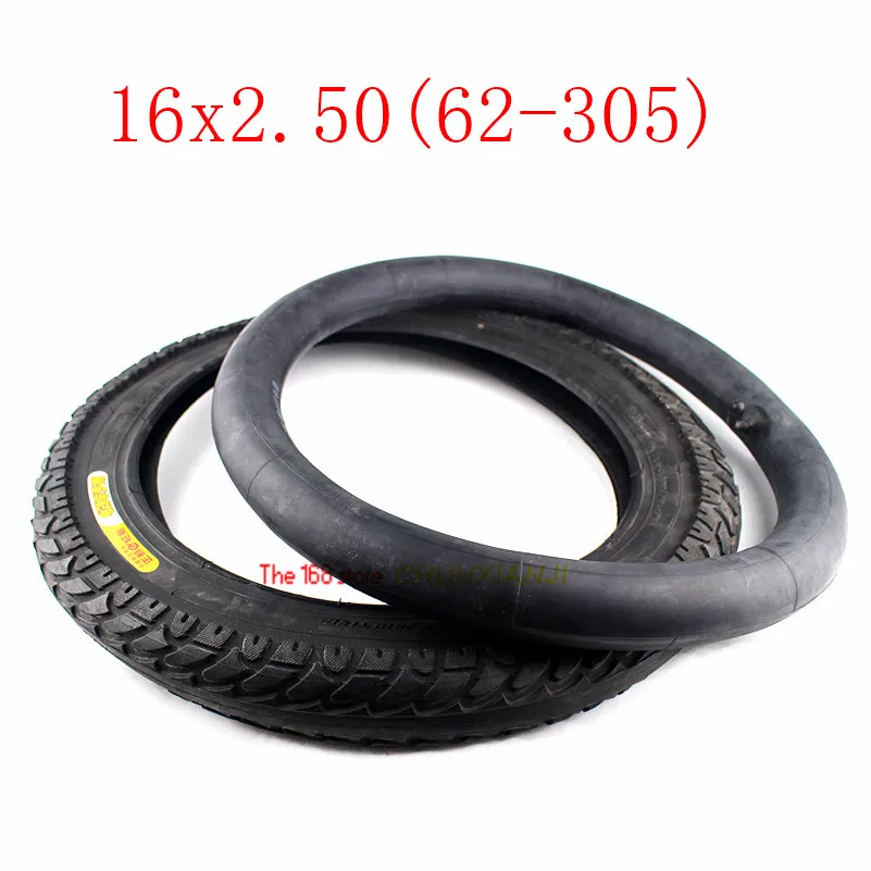 Высокое качество 16x2,50(62-305) шины внутренняя труба подходит для электрических велосипедов(электронные велосипеды), детские велосипеды, маленькие BMX и скутеры 16*2,5 шины