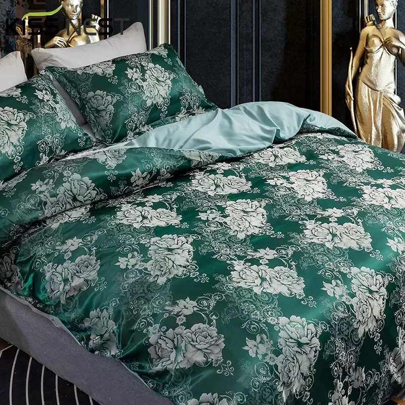 

Luxury Jacquard Technics Bedding Set,King Queen Size 3pcs,Duvet Cover 200x200,240x220,1/2 Pillowcases High Quality Home Bedroom