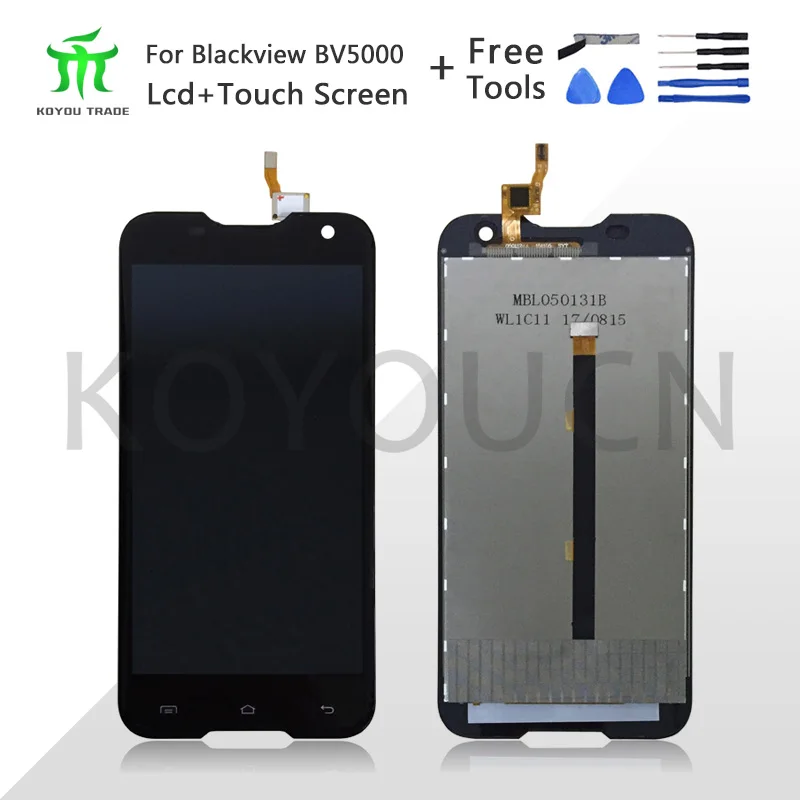 100% протестированный для Blackview BV5000 ЖК дисплей + сенсорный экран 1280*720 пикселей 5 0