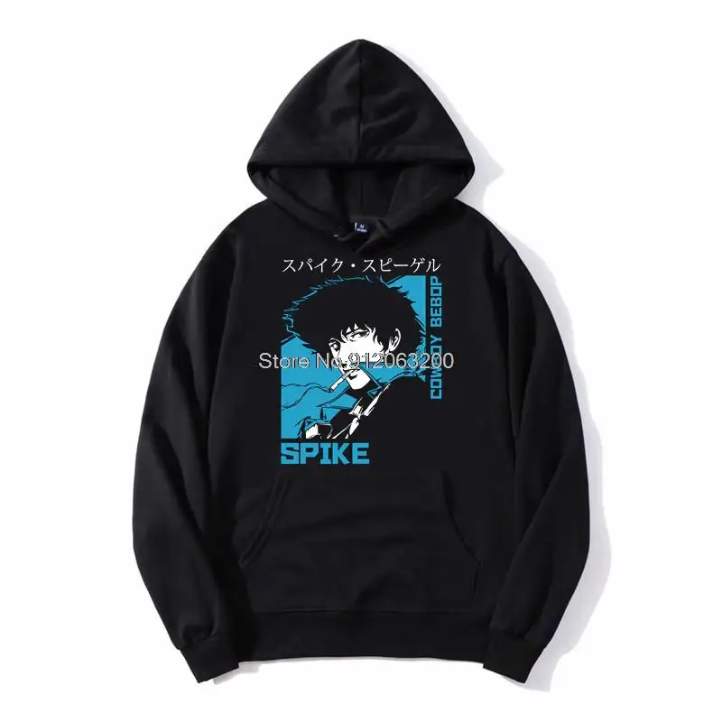 

Japanese Anime 90s Classic Cowboy Bebop Hoodie Spike Spiegel Print Devil Men Hoodie Hooded Sweatshirt Streetwear Jacket Harajuku