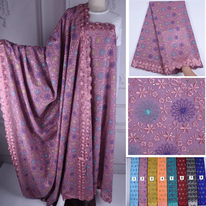 Высококачественная африканская швейцарская вуаль кружево в Швейцарии