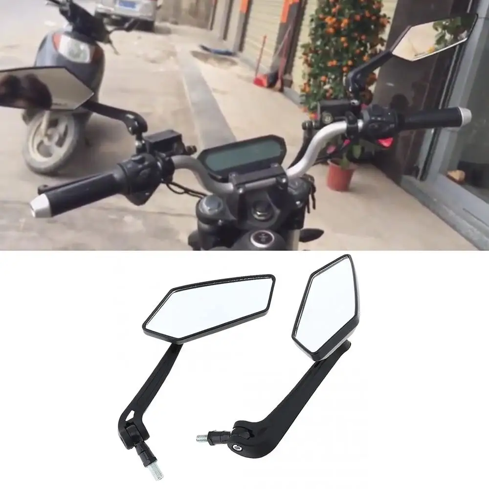 

2 Pcs ABS Universal Scooter Side Rearview Mirrors Pair Moped ATV Motorcycle Backup