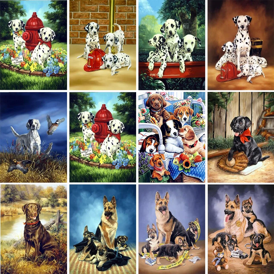 

5D DIY Diamond Painting Animal Dog Rhinestone Picture Diamond Embroidery Mosaic Home Decoration Handmade Mosaic Embroidery Gift