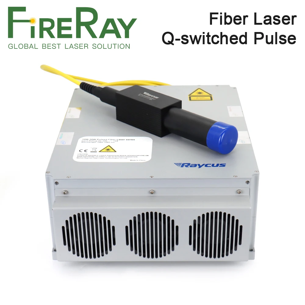 Фирменный импульсный оптоволоконный лазерный источник FireRay Raycus 20 100W MOPA 1064 нм