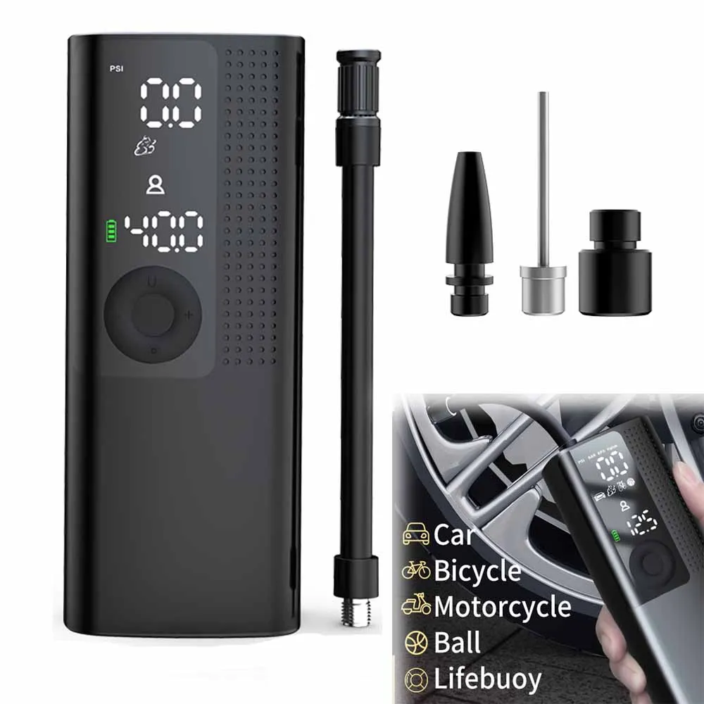 

Автомобильный воздушный компрессор 2022, надувной насос для электрических шин, портативная беспроводная мини-лампа для мотоцикла, велосипед...