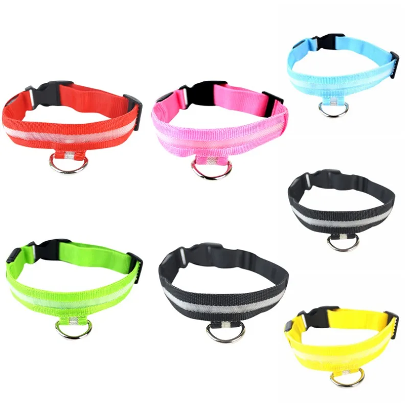 

Pet Dog Collar LED Waterproof Adjustable Luminous Light Collar USB Charging Multiple Colors Available Chihuahua Dog Accessories