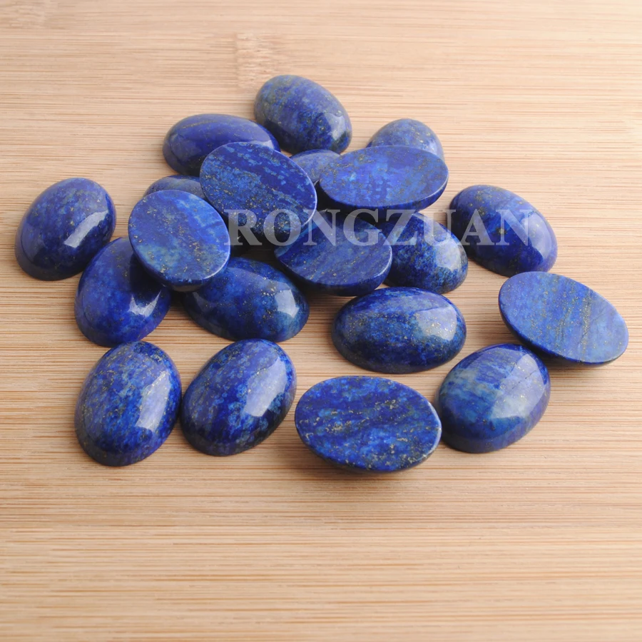 RONGZUAN Бесплатная доставка россыпи натуральных Lapis Lazuli драгоценные камни Овальный