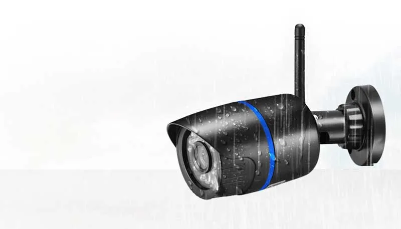 Ip-камера Wifi 1080P 720P ONVIF Беспроводная Проводная P2P CCTV пулевидная камера наруэного наблюдения с слотом для карт MiscroSD Max 64G