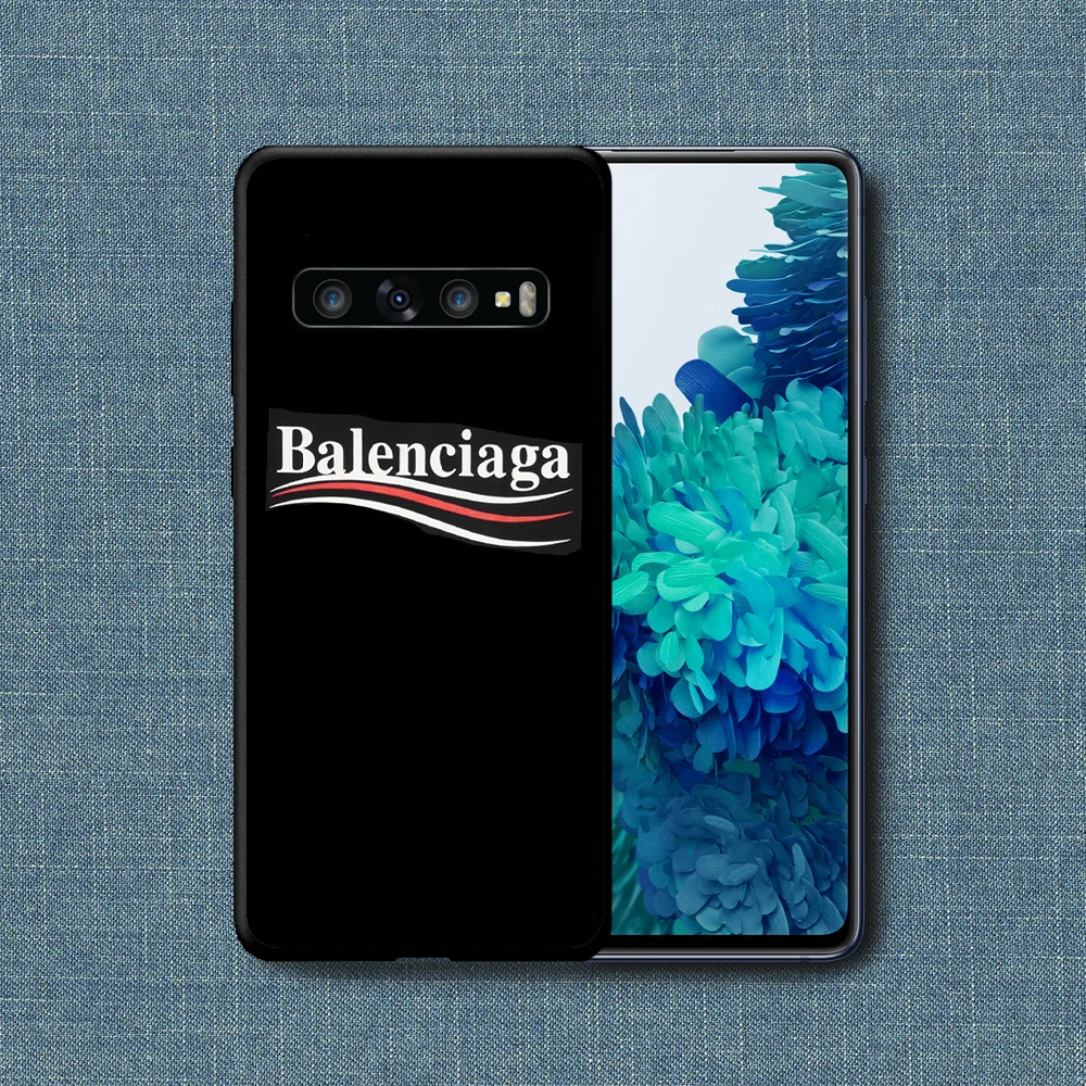 

French Luxury Brand Phone Case For Samsung Galaxy Note S 8 9 10 20 Plus E Lite Uitra black Waterproof Tpu Prime Luxury Shell