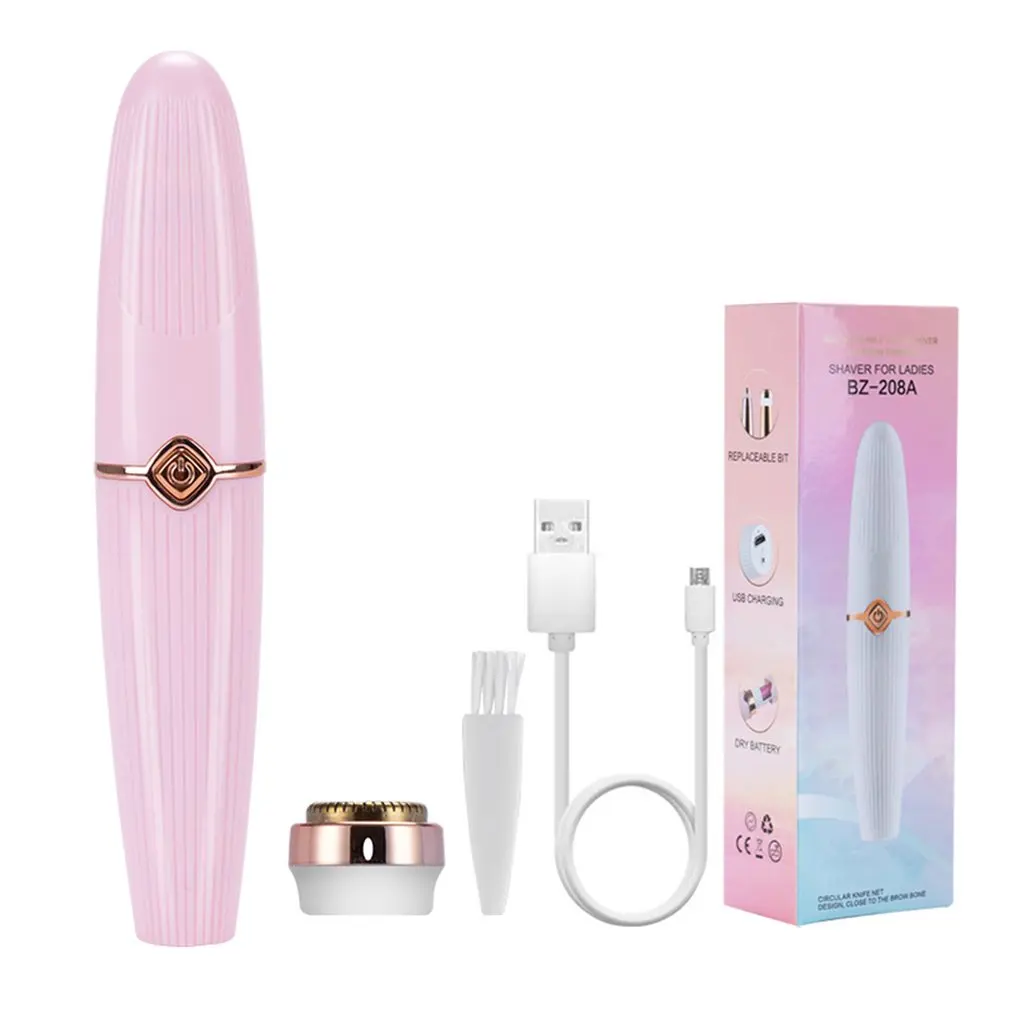 

Электрический триммер для бровей 2-в-1, устройство для удаления волос в подмышках, Аккумуляторный триммер для лица