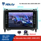 Hikity Android AI голосовое автомобильное радио для Mercedes Benz B200 Sprinter W906 W639 AB класс W169 W245 Viano Vito GPS 2 Din аудио стерео