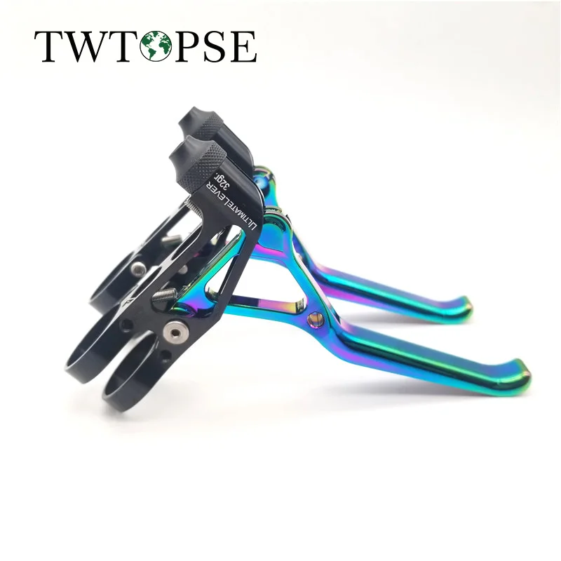 

TWTOPSE Bicycle Bike Aluminum Alloy Brake Lever For Brompton Folding Bike Cycling MTB 14 16 20 Colorful Handlebar Brake Lever