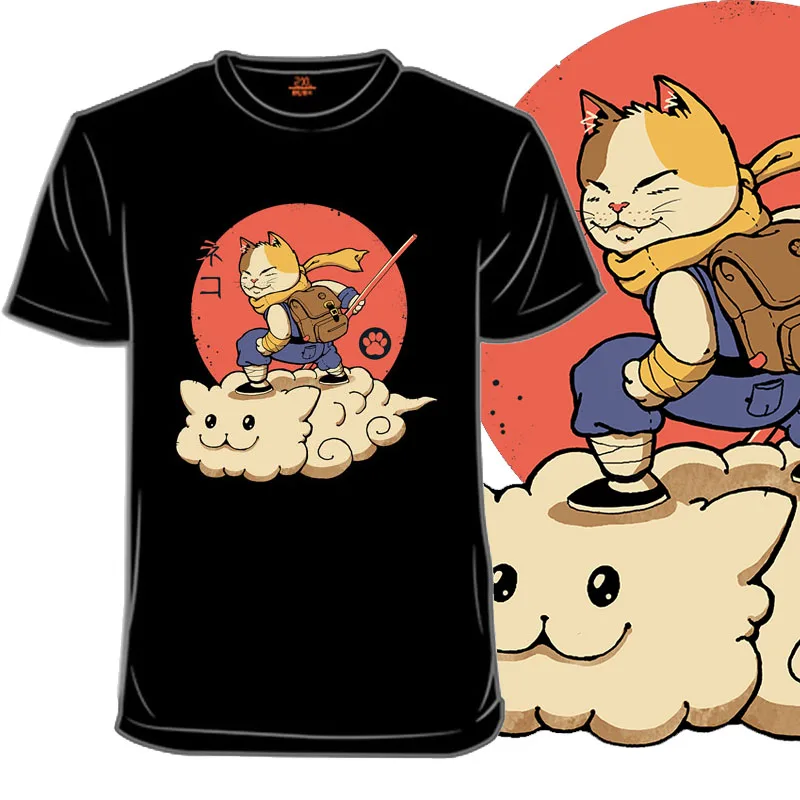 

Футболка мужская с круглым вырезом, 100% хлопок, короткий рукав, классный принт, Повседневная Свободная уличная одежда