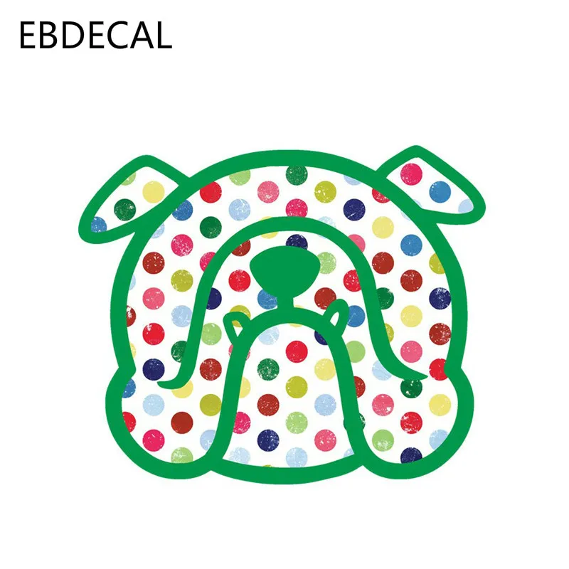 Переводная наклейка с английским бульдогом для Авто/бампер/окно/наклейка на