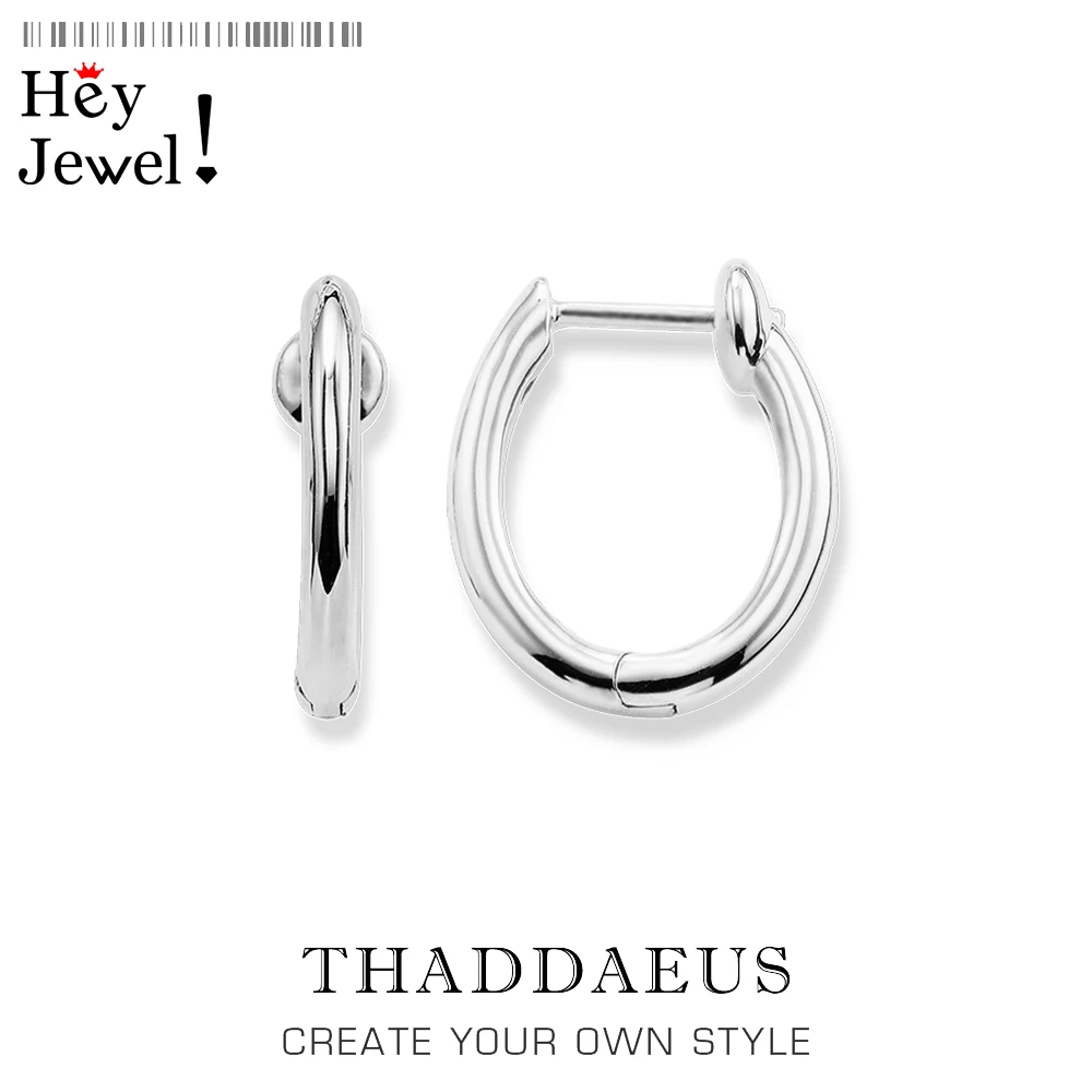 Классические серьги кольца на петлях в креольском стиле Модные женские