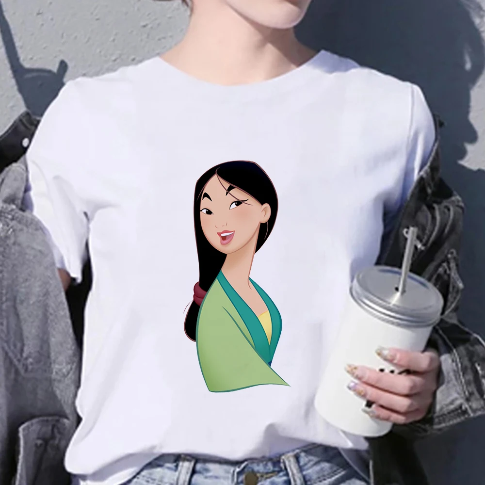 

Youth Mulan Graphic WomenT-shirt Modern Princess Tshirt Modern Casual Short Sleeve High Quality Cartoon Disney Brand Tshit