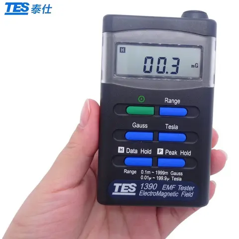 TES-1390 EMF тестер электромагнитного поля Тестер EMF уровень излучения тестер