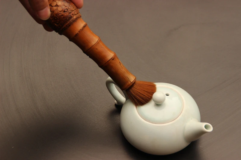 Китайская чайная щетка кунг-фу бамбуковые чайные ложки ручной работы горшок из