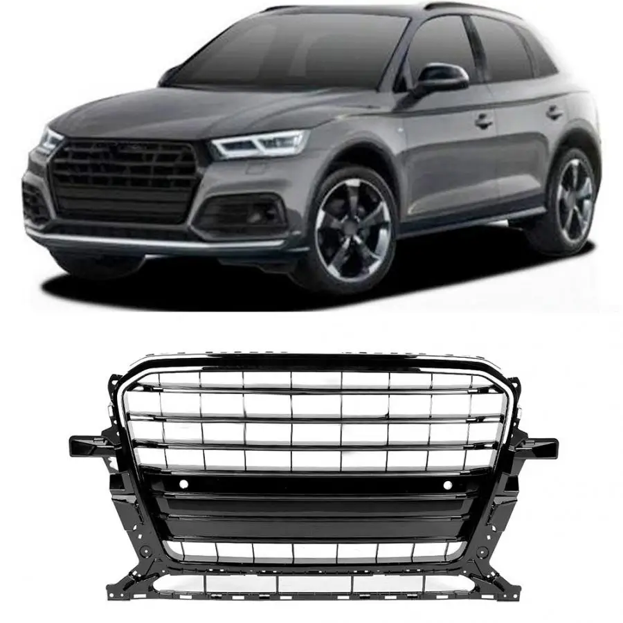 1 шт. для SQ5 стиль автомобиля передний бампер сетка решетка гриль Подходит для Audi Q5 8R 2013 авто аксессуары