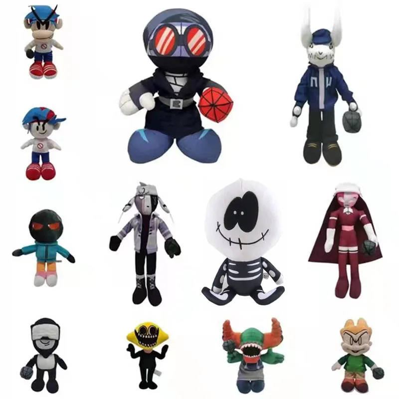 

Friday Night Funkin Plush Dolls Hot Game Spooky Month Skid And Pump Sarv Ruv Garcello Soft Stuffed Plush Toys Children Gifts