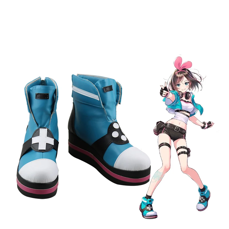 Обувь для косплея аниме Kizuna AI хэллоуивечерние повседневная обувь отдыха Женская