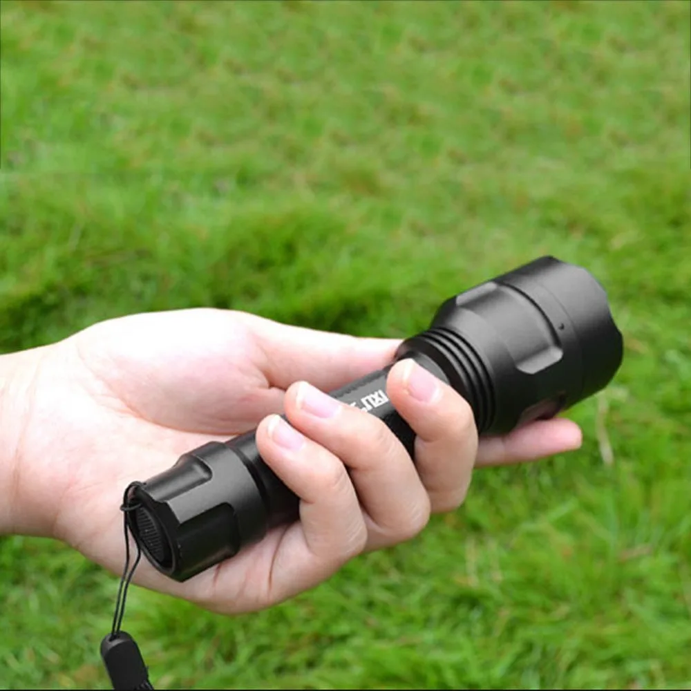 C8 L2 LED Flashlight Aluminum Waterproof Zoomable Torch Light 5 Modes Super Bright Rechargeable Tactical Lamp For Outdoor | Лампы и