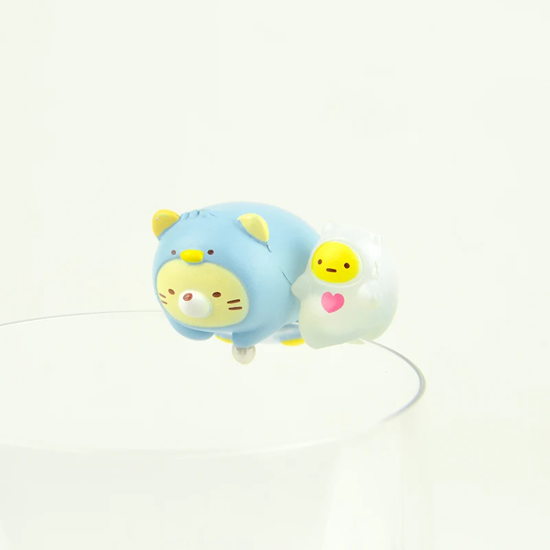 Sumikkogurashi E Япония оригинальные капсульные игрушки милые домашние животные 8 комплектов мини-Ежик путитто стеклянные гашапон фигурки настольные детские игрушки - Цвет: Sumikkogurashi E
