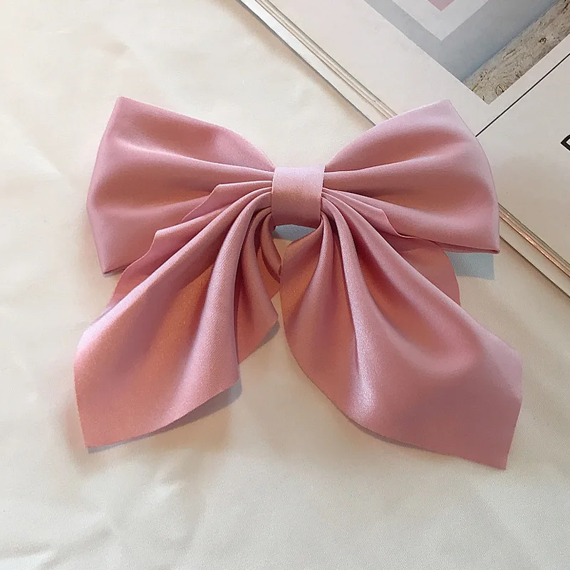 

1pcs Big Bowtie Hair Clips for Women Satin Butterfly Bow Hairpin Girl Hair Accessories for Ladies Bow knot Hairpins