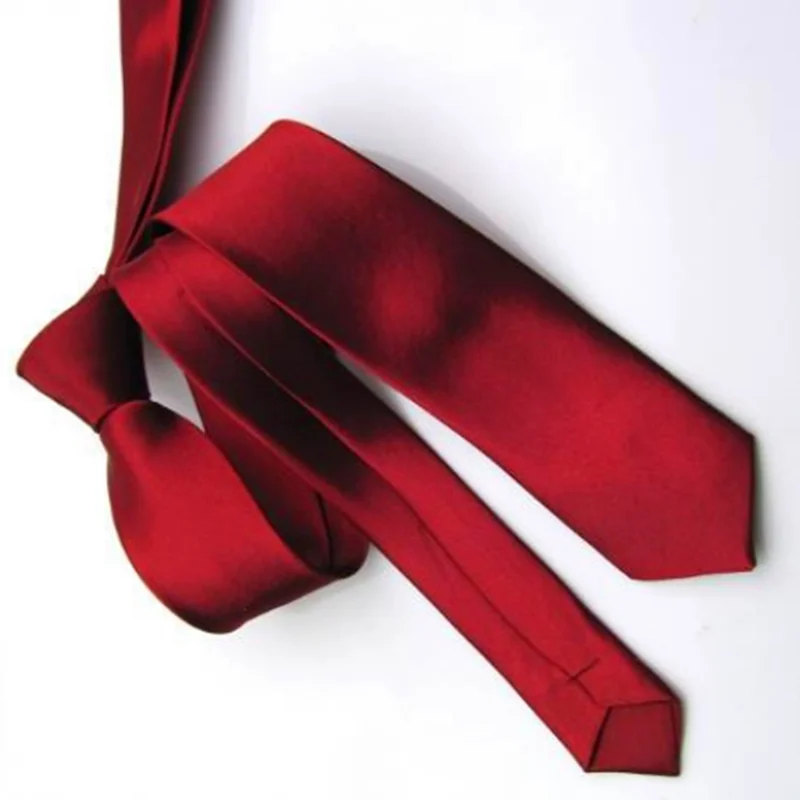 Slim Narrow Black Tie For Men 5cm Casual Arrow Skinny Red Necktie Fashion Man Accessories Simplicity For Party Formal Ties