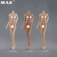 in stock 16 female small breast action figure body jiaou jo q05b seamless silicone figure doll suntanpaletan skin