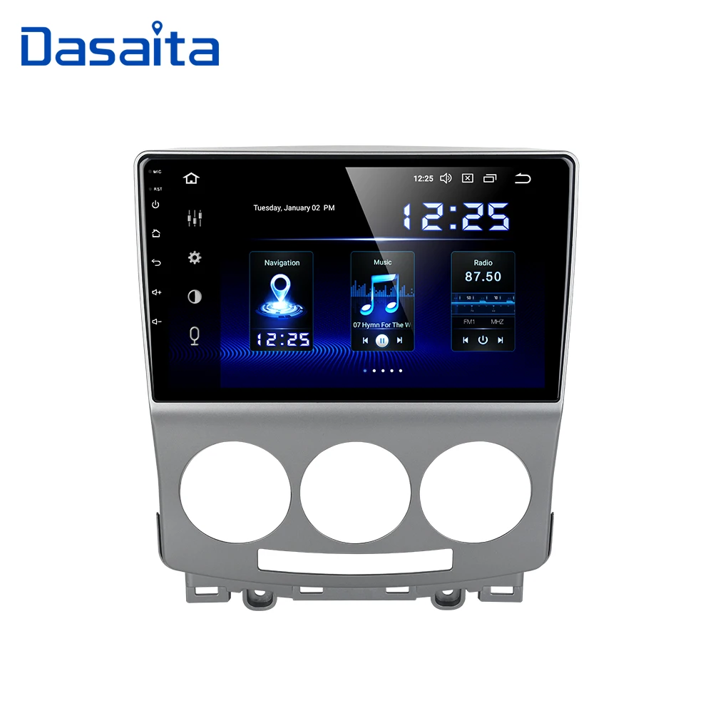 Dasaita 9 &quotIPS Android 10 автомобиля GPS 1 din для Mazda 5 Радио 2005 2006 2007 2008 2009 2010 автомобильный