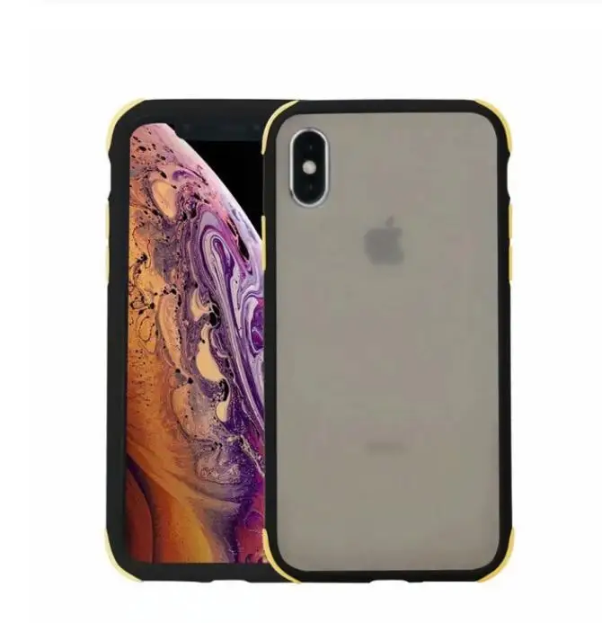 2 в 1 силиконовый чехол для телефона для iphone 11 11pro max 7 7plus 6 6s plus XS MAX XR X Capa простой чехол для iphone 8 чехол - Цвет: Темно-серый